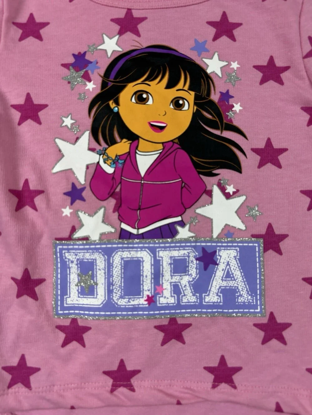 Y2K 2015 Nick JR. Dora the Explorer Long Sleeve Shirt Pink Kids 24M NWT